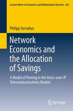 Network Economics and the Allocation of Savings: A Model of Peering in the Voice-over-IP Telecommunications Market