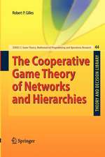 The Cooperative Game Theory of Networks and Hierarchies