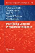 Developing Concepts in Applied Intelligence