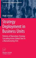 Strategy Deployment in Business Units