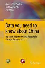 Data you need to know about China: Research Report of China Household Finance Survey•2012