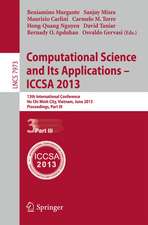 Computational Science and Its Applications -- ICCSA 2013: 13th International Conference, ICCSA 2013, Ho Chi Minh City, Vietnam, June 24-27, 2013, Proceedings, Part III