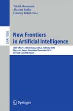 New Frontiers in Artificial Intelligence: JSAI-isAI 2012 Workshops, LENLS, JURISIN, MiMI, Miyazaki, Japan, November 30 and December 1, 2012, Revised Selected Papers