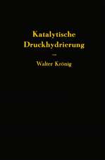 Die katalytische Druckhydrierung von Kohlen Teeren und Mineralölen