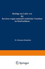 Beiträge zur Lehre von der Revision Wegen Materiellrechtlicher Verstösse im Strafverfahren