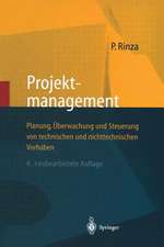 Projektmanagement: Planung, Überwachung und Steuerung von technischen und nichttechnischen Vorhaben