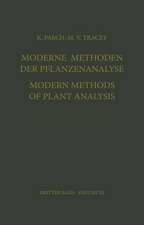 Moderne Methoden der Pflanzenanalyse / Modern Methods of Plant Analysis