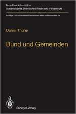 Bund und Gemeinden / Federal and Local Government: Eine rechtsvergleichende Untersuchung zu den unmittelbaren Beziehungen zwischen Bund und Gemeinden in der Bundesrepublik Deutschland, den Vereinigten Staaten von Amerika und der Schweiz / A Comparative Law Inquiry into the Direct Relationships between the Federal and Local Levels of Government in the Federal Republic of Germany, the United States of America and Switzerland