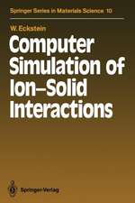 Computer Simulation of Ion-Solid Interactions