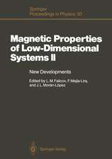 Magnetic Properties of Low-Dimensional Systems II: New Developments. Proceedings of the Second Workshop, San Luis Potosí, Mexico, May 23 – 26, 1989