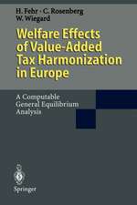 Welfare Effects of Value-Added Tax Harmonization in Europe: A Computable General Equilibrium Analysis