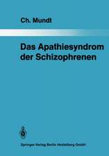 Das Apathiesyndrom der Schizophrenen: Eine psychopathologische und computertomographische Untersuchung