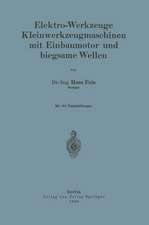 Elektro-Werkzeuge Kleinwerkzeugmaschinen mit Einbaumotor und biegsame Wellen