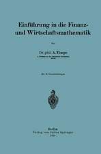 Einführung in die Finanz- und Wirtschaftsmathematik