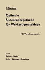 Optimale Stufenrädergetriebe für Werkzeugmaschinen: Errechnung und Räderanordnung