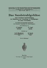 Das Sandstrahlgebläse: unter besonderer Berücksichtigung der Maßnahmen zur Vermeidung von Schädigungen bei seiner Verwendung