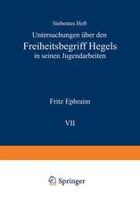 Untersuchungen über den Freiheitsbegriff Hegels in Seinen Jugendarbeiten