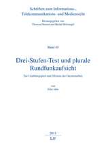 Drei-Stufen-Test und plurale Rundfunkaufsicht