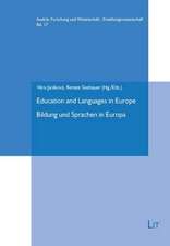 Bildung und Sprachen in Europa