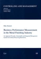 Business Performance Measurement in the Metal Finishing Industry