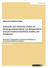 Kulturelle und ethnische Vielfalt als Heterogenitätsmerkmal von Belegschaften und personalwirtschaftliche Ansätze der Integration