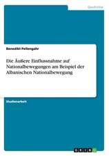 Die Äußere Einflussnahme auf Nationalbewegungen am Beispiel der Albanischen Nationalbewegung