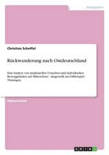 Rückwanderung nach Ostdeutschland