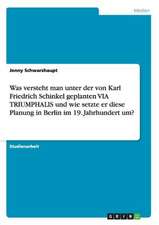 Was versteht man unter der von Karl Friedrich Schinkel geplanten VIA TRIUMPHALIS und wie setzte er diese Planung in Berlin im 19. Jahrhundert um?