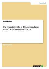 Die Energiewende in Deutschland aus wirtschaftstheoretischer Sicht