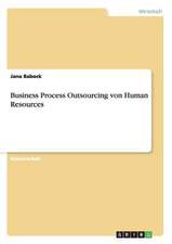 Business Process Outsourcing von Human Resources