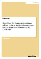 Darstellung der Organisationskulturen anhand verbreiteter Organisationsmuster und der virtuellen Organisation als Alternative