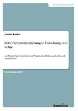 Betroffenenorientierung in Forschung und Lehre