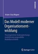 Das Modell moderner Organisationsentwicklung: Theoriegeleitete Strukturgleichungsmodellierung ausgewählter Modellbestandteile