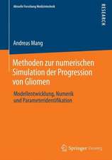 Methoden zur numerischen Simulation der Progression von Gliomen: Modellentwicklung, Numerik und Parameteridentifikation