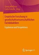 Empirische Forschung in gesellschaftswissenschaftlichen Fachdidaktiken