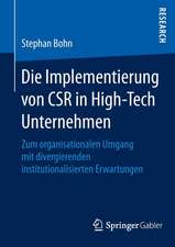 Die Implementierung von CSR in High-Tech Unternehmen