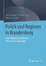 Politik und Regieren in Brandenburg