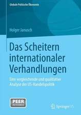 Das Scheitern internationaler Verhandlungen