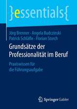 Grundsätze der Professionalität im Beruf: Praxiswissen für die Führungsaufgabe