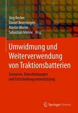 Umwidmung und Weiterverwendung von Traktionsbatterien: Szenarien, Dienstleistungen und Entscheidungsunterstützung