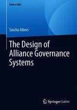 The Design of Alliance Governance Systems