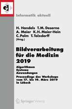 Bildverarbeitung für die Medizin 2019: Algorithmen – Systeme – Anwendungen. Proceedings des Workshops vom 17. bis 19. März 2019 in Lübeck