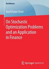 On Stochastic Optimization Problems and an Application in Finance