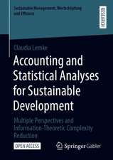 Accounting and Statistical Analyses for Sustainable Development: Multiple Perspectives and Information-Theoretic Complexity Reduction