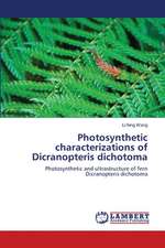 Photosynthetic characterizations of Dicranopteris dichotoma