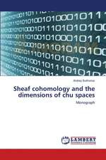 Sheaf cohomology and the dimensions of chu spaces