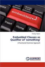 Embedded Clauses as Qualifier of 'something'