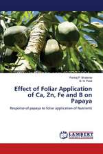 Effect of Foliar Application of Ca, Zn, Fe and B on Papaya