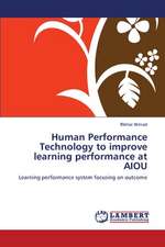 Human Performance Technology to improve learning performance at AIOU