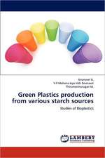 Green Plastics production from various starch sources